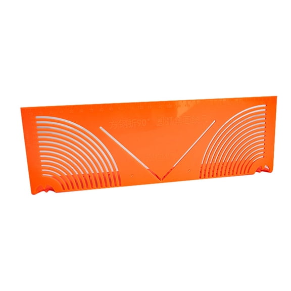 JZROCKER Angled and Arcs Marking Tool Square Tube Marker Double Purpose Scribers for Craftsmen Classroom Use Measuring Tool