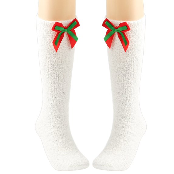 JZROCKER Autumn and Winter Plush Thickened Warm Middle Tube Socks Home Floor Socks