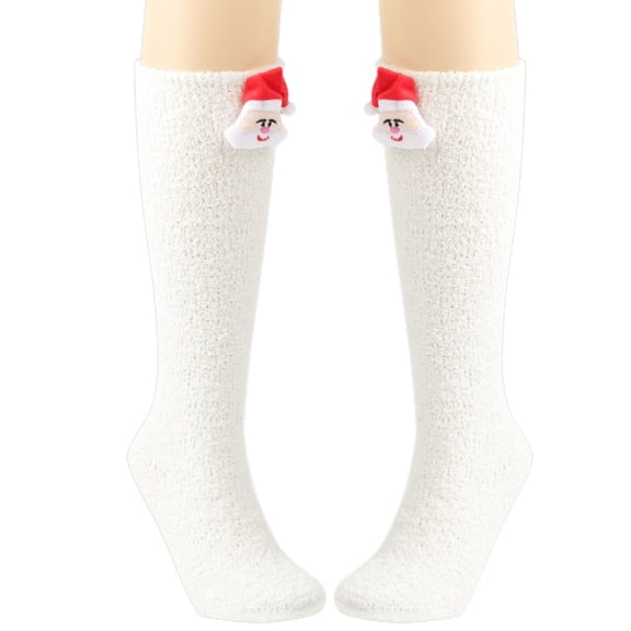 JZROCKER Autumn and Winter Plush Thickened Warm Middle Tube Socks Home Floor Socks