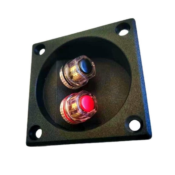JZROCKER Banana Socket Speakers Terminals Speakers Connection Box Speakers Accessories Coppers Junction Clip Square Junction Box