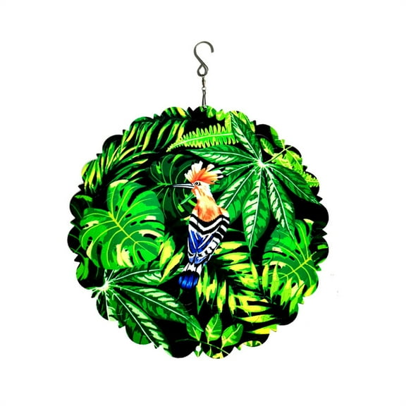 JZROCKER Bird Repellent Garden Hanging Parrot Leaves Decorative Birds Deterrent Device Wind Spinner Scare Birds Away Plant Protect Tool