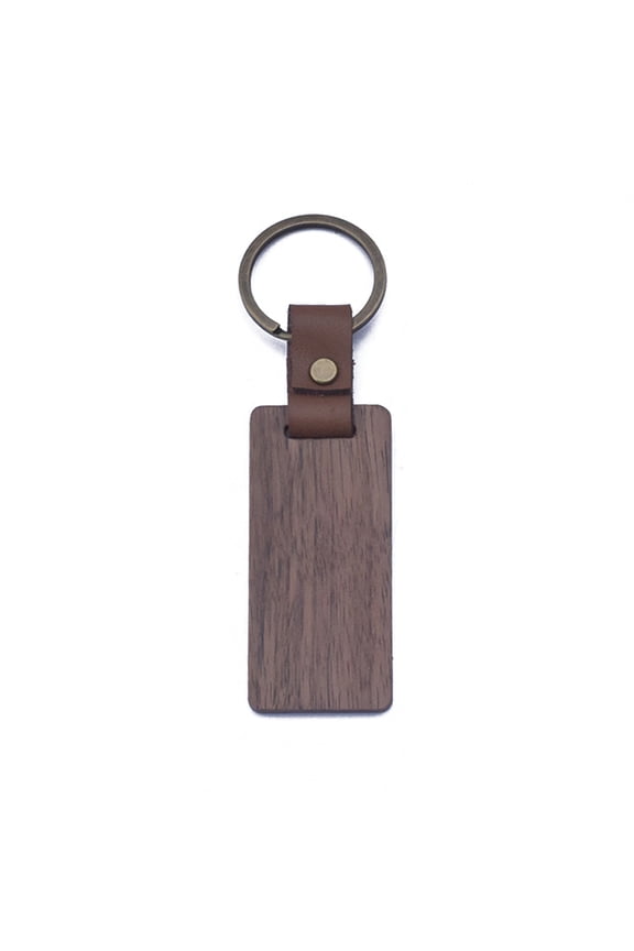 Blank Wood Keychain for Key Ring for Key Tags Personalized Craft for Friend (Rec