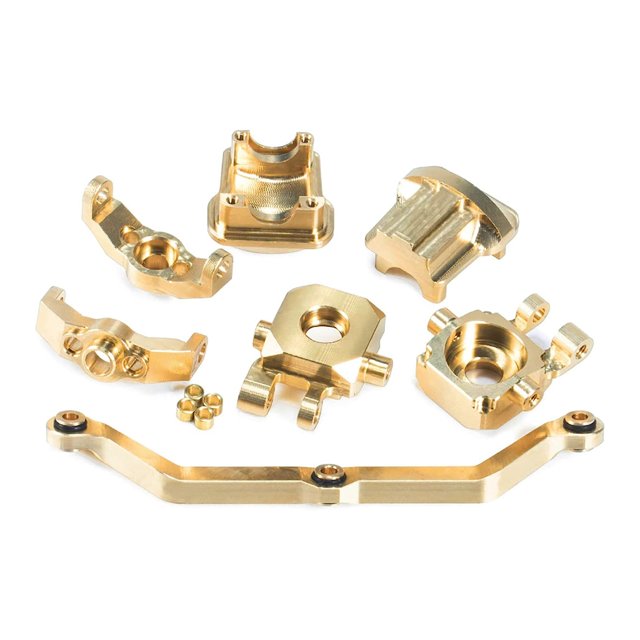JZROCKER Brass Counterweight Steering Knuckles Axles Cover For 1/18 RC