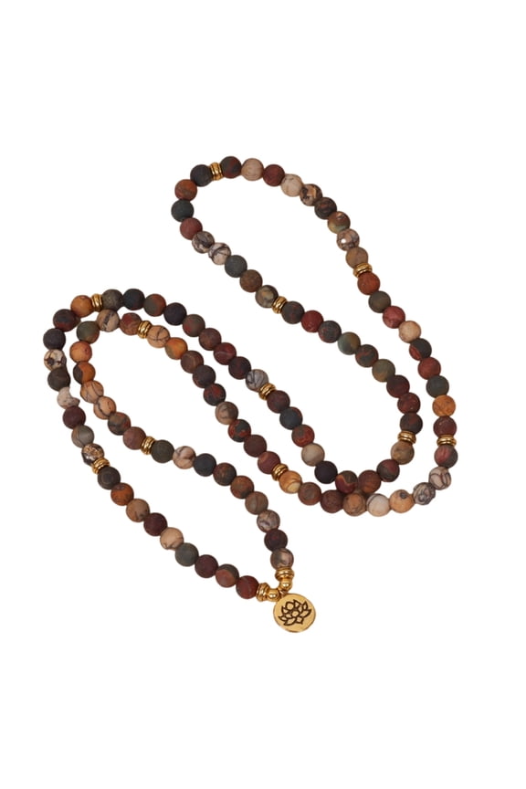 Buddhist Prayer Beads Handchain Meditation Beaded Bracelet Adjustable Wristband