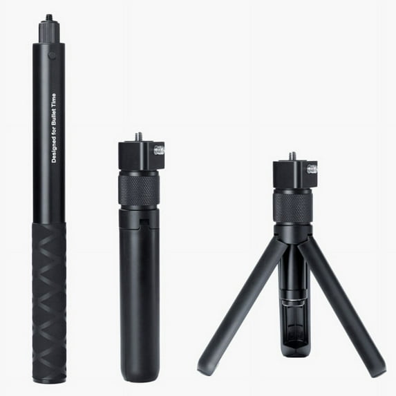 JZROCKER Bullet Time Bundle Kit Invisible Selfie Stick Tripod Handle 1/4" Screw 28-111cm Adjust Compatible with Insta 360 One/One X/One R