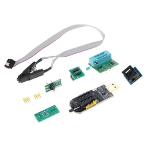 JZROCKER CH341A USB Programmer Set for 24 25 Series Flashing BIOS with SOP8 to DIP8 Converter and SOIC8 Test Clip Set