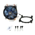 JZROCKER CPU Cooler Master 2 Pure Copper Heatpipes Fan with Blue Light