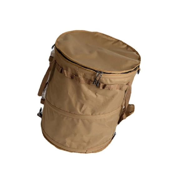 JZROCKER Camping Light Weight Round Bucket Round Garbage Bin Outdoor Camping Trash Can