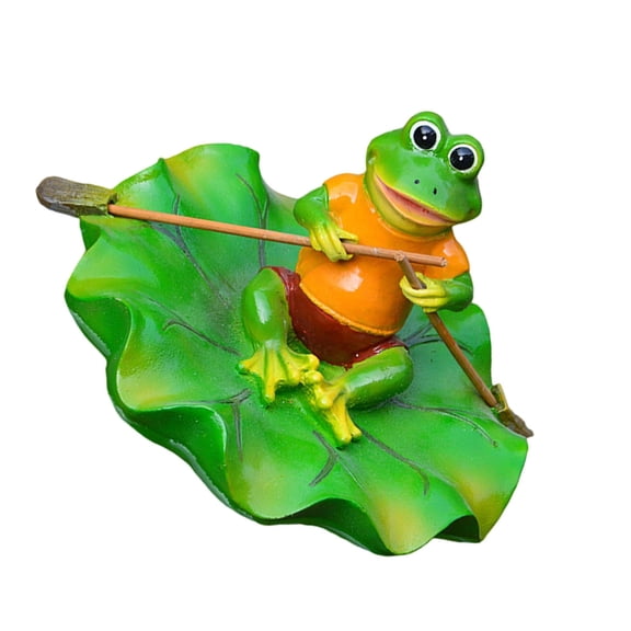 JZROCKER Cartoon Floating Leaf Frogs Shape Floating Ornaments for Pond Pool Decoration
