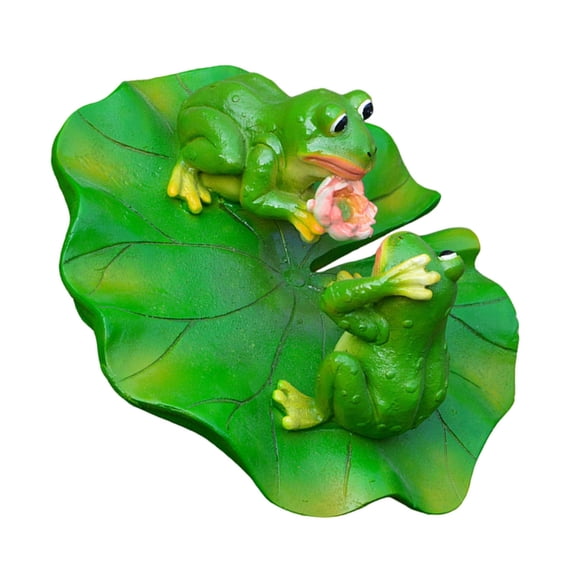 JZROCKER Cartoon Floating Leaf Frogs Shape Floating Ornaments for Pond Pool Decoration