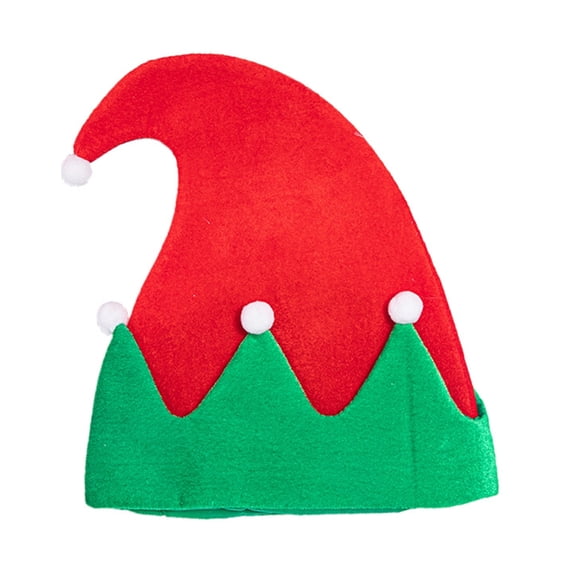 JZROCKER Cheerful Elf Hat with Bells Unisex Beanies Hat Slouch Christmas Headwear