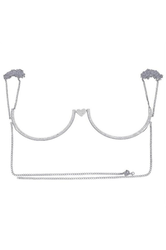 Chest Bracket Bra Rhinestone Chest Bracket Bra Chain Body Jewelry Bikini Crystal