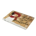 thumbnail image 1 of JZROCKER Christmas Cartoon Snowman Door Mat Saying Cold Outside Letters Xmas Floor Carpet, 1 of 6
