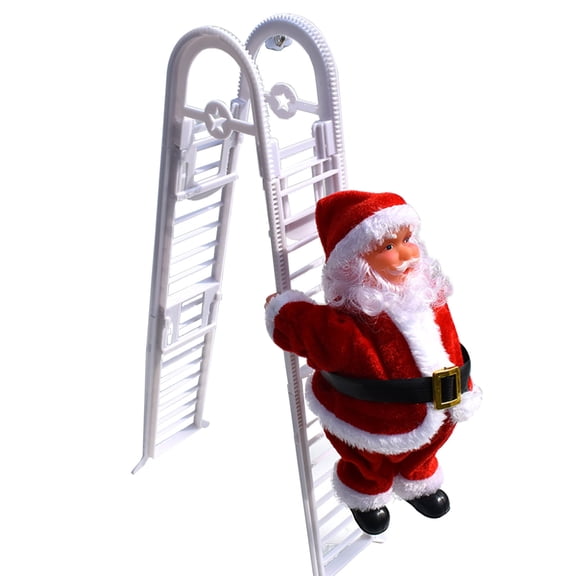 JZROCKER Christmas Climbing Ladder Plush Electric Santa Automatic Climbing Rope Children's Gifts Home