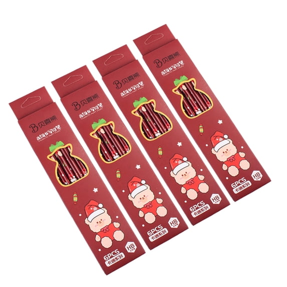 JZROCKER Christmas Holiday Pencil Snowmen Pencils Christmas Stationery Christmas Pencils