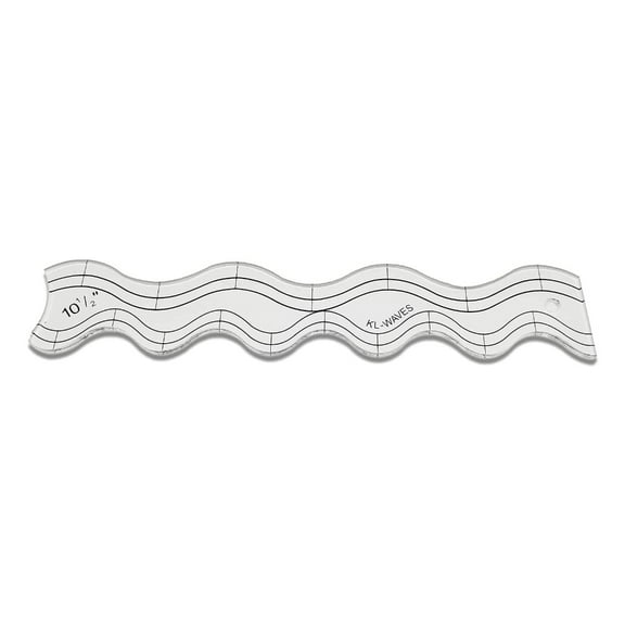 JZROCKER Clear Acrylic Quilting Rulers Waving Quilting Templates for Sewing Quilters Rulers Quilting Templates for Patchwork