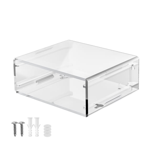 JZROCKER Clear Acrylic Shell Case For Wall Mount Rack Shell Offering Precise Port Access And Multiple Mounting Option