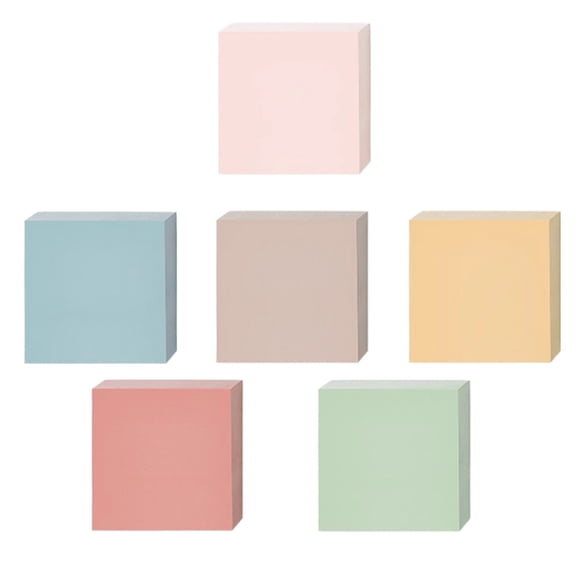 JZROCKER Colorful Note Paper Unlined 3x3Inch Adheive Notes Small Notepads Reminder on Notebook Calender Fridge 100Sheet/Pad