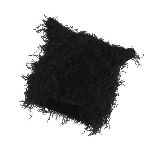 JZROCKER Crochet Cats Ear Hat Soft Beanies Hat Outdoor Activity Skiing Hiking Warm Caps