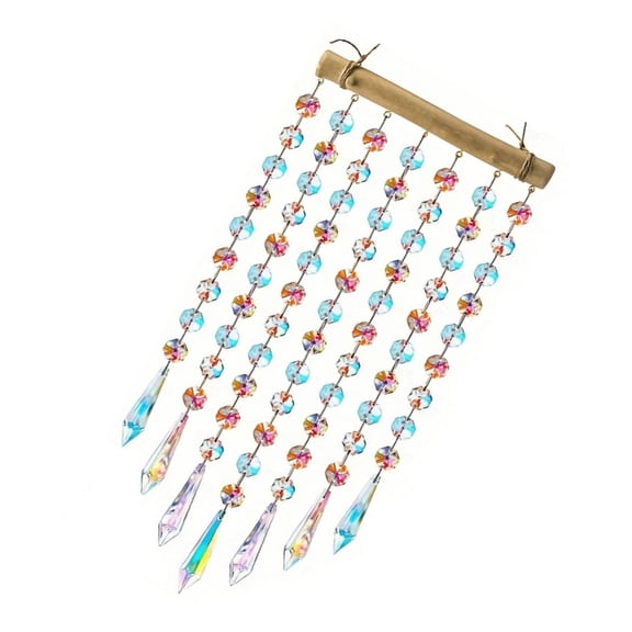 JZROCKER Crystal Prisms Hanging Window Suncatchers Rainbow Maker Crystal Wind Chimes
