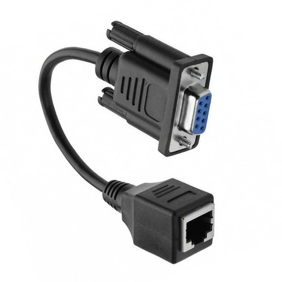 JZROCKER DB9 to RJ45 Cable DB9 Female to RJ45 Female Extender Adapter Converter Cable