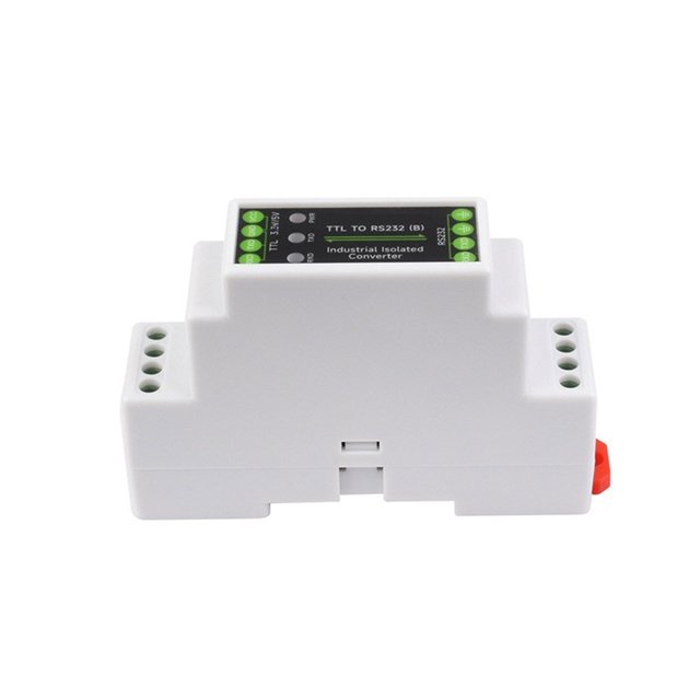 JZROCKER DINRail TTL to RS232 Isolated Serial Converter Full Duplex