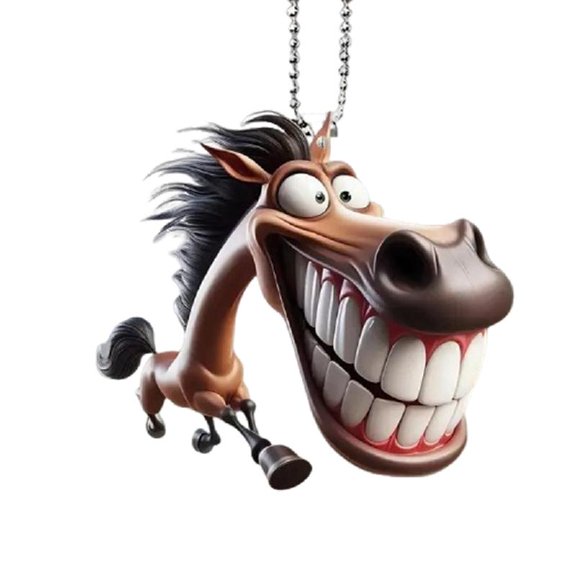JZROCKER Decorative Horse Pendant Horse Ornament for Car & Homes Bright color That Resist Fading for Theme Enthusiasts