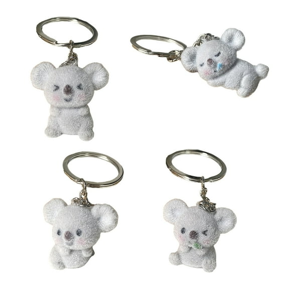 JZROCKER Delightful Flocking Koala Keychain Playful Koala Keyring Pendant Key Adornment Adds Fun To Your Purse Or Backpack