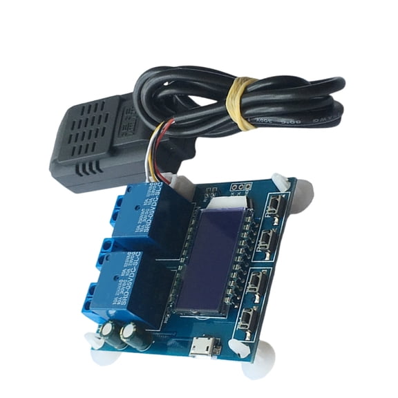 JZROCKER Double Output Digital Display Temperature Humidity Control Module Easy Read -20 to 60 Precisions Control Module Board