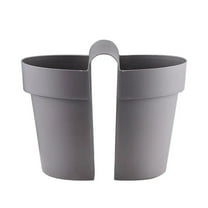 JZROCKER Double-Sided Hanging Planter Deck Flower Plant Window Box Railing Planter with Drainage Holes for Patio