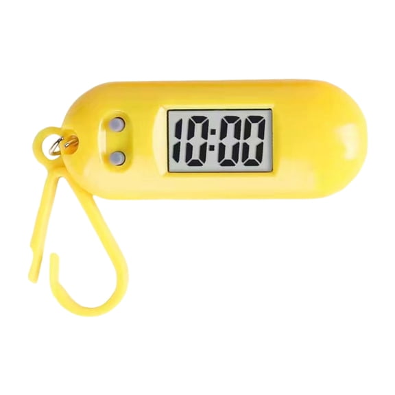 JZROCKER Easy to Read LED Digital Keychain Pocket Watch Miniature Clock for Students and Kids Electronic Timepiece