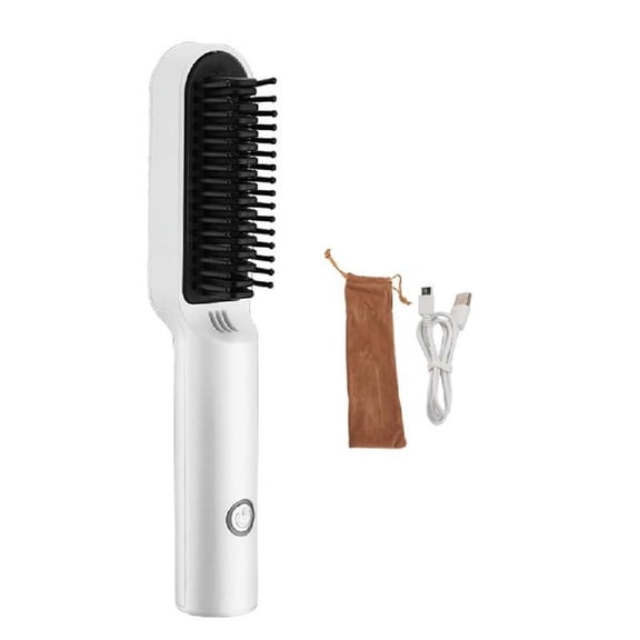 JZROCKER Electric Hot Comb USB Rechargeable Hair Straightening Comb Multifunctional