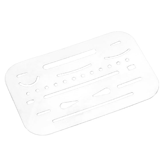 JZROCKER Eraser Shield Metal Erasing Shield Drafting Tool Stainless Steel Eraser Template Shield for Drawing Engineering