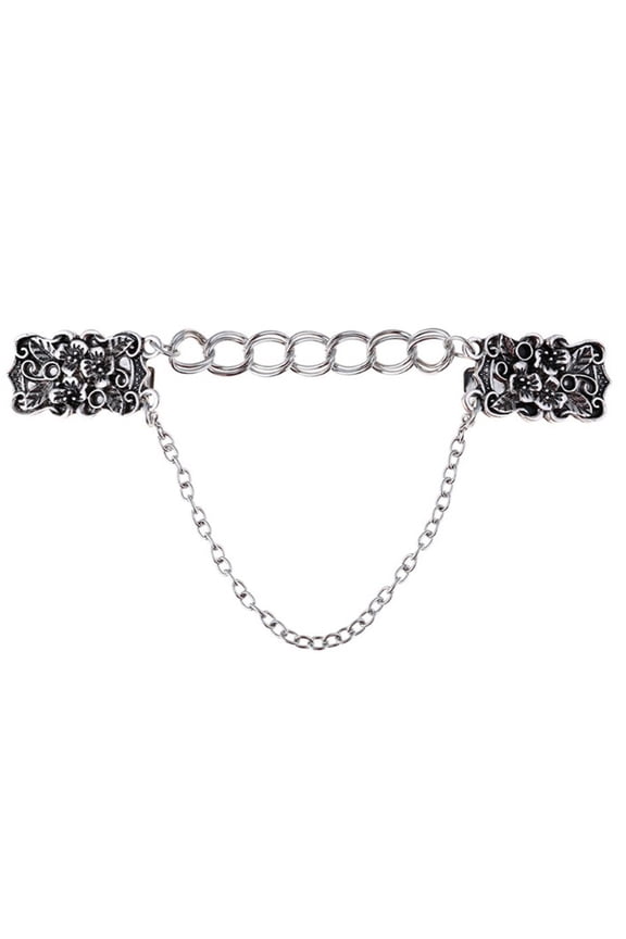 Exquisite Metal Buckle Pendant Chain Scarf Clip Fashion Sweater Chain Jewelry