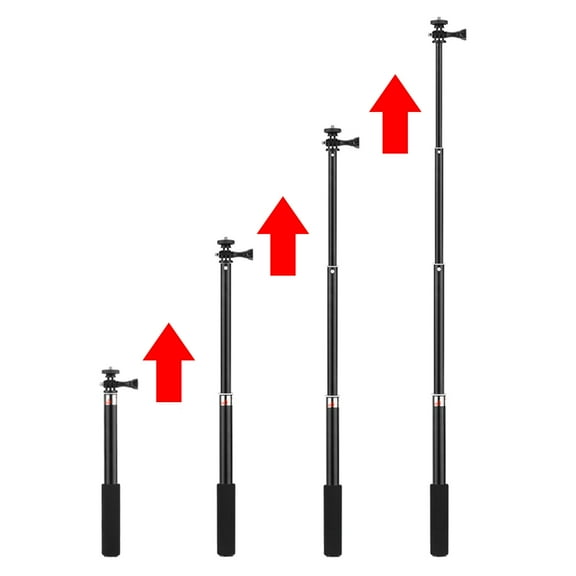 JZROCKER Extension Poles Portable Telescopic Arm for Pocket 3 Handheld Gimbal Cameras