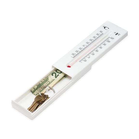 JZROCKER Fake Thermometer Container Storage Box for Hiding Money Jewelry Hidden Stashs