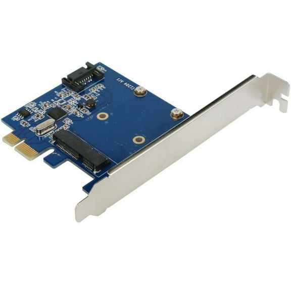 JZROCKER Fast Speed PCIExpress to MSATA SATA3.0 Adapter Card for Desktop Computers Compatibility