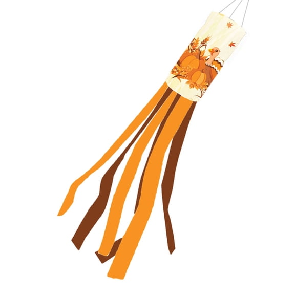 JZROCKER Festive Fall Windsock 28inch with Streamers for Outdoor Garden Decoration