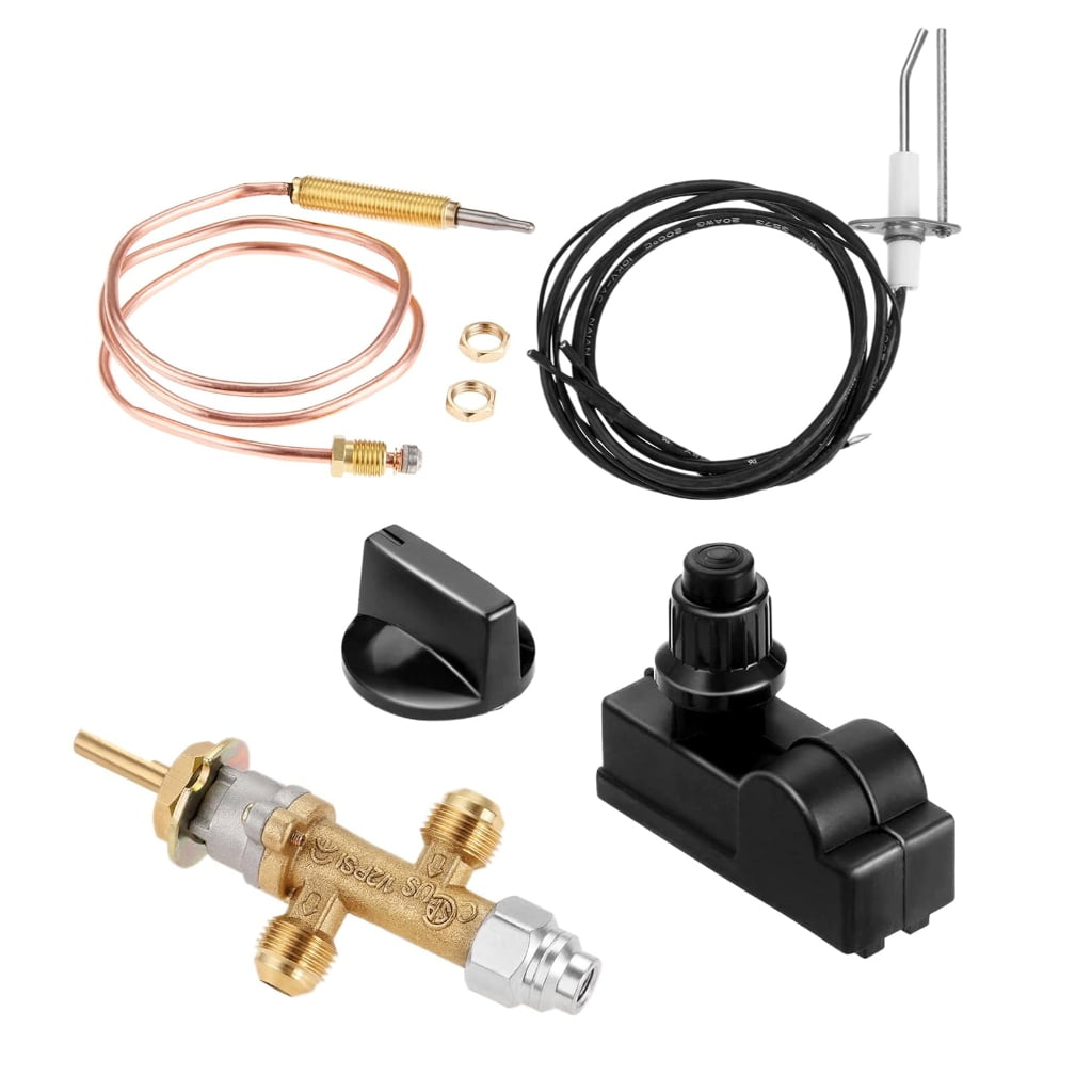 JZROCKER Fireplaces Flame Failure Valves Kit with Push Button Ignition