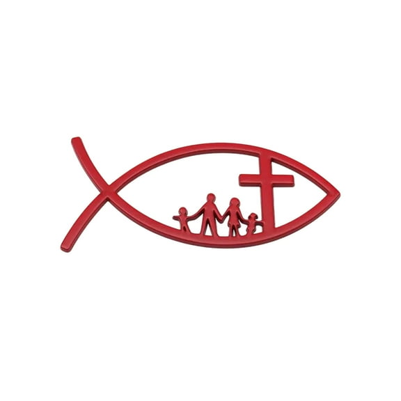 JZROCKER Fish Emblems Sticker 3D Car Fish Decal Sticker for Car Window Bumper Automotive Fish Badge