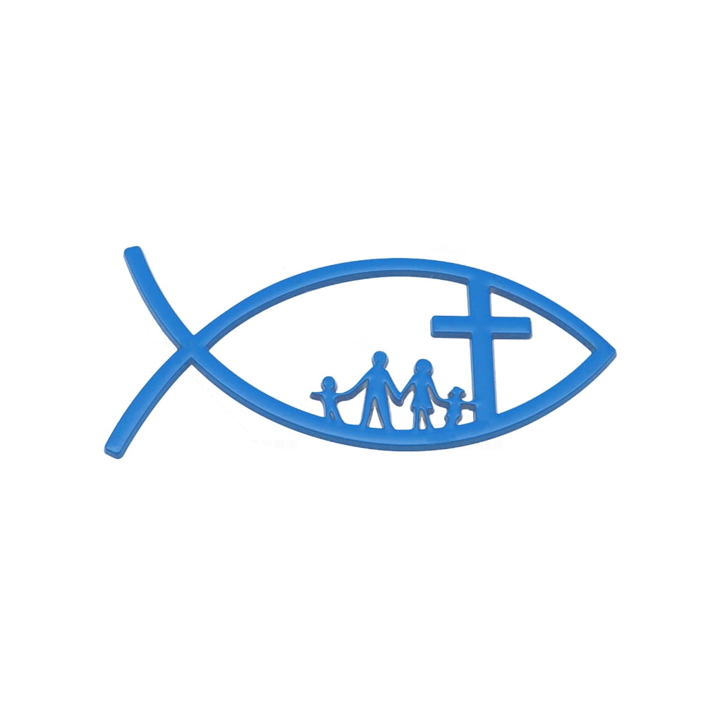 JZROCKER Fish Emblems Sticker 3D Car Fish Decal Sticker for Car Window ...