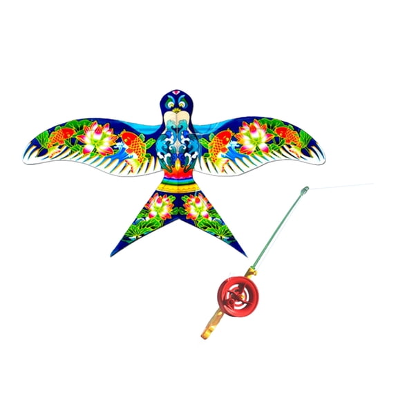 JZROCKER Fishing Rod Dynamic Wing Kites for Garden Funny Dynamic Kites Outdoor Kites Flying Toy Best for Family Gathering