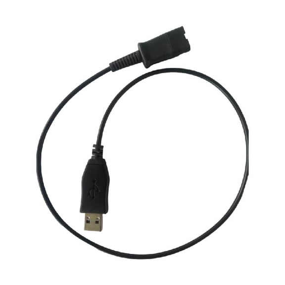 JZROCKER Flexible USB Cable for Quick Disconnect Wire Headphone Connection to PC Laptop and Softphone Plugs and play