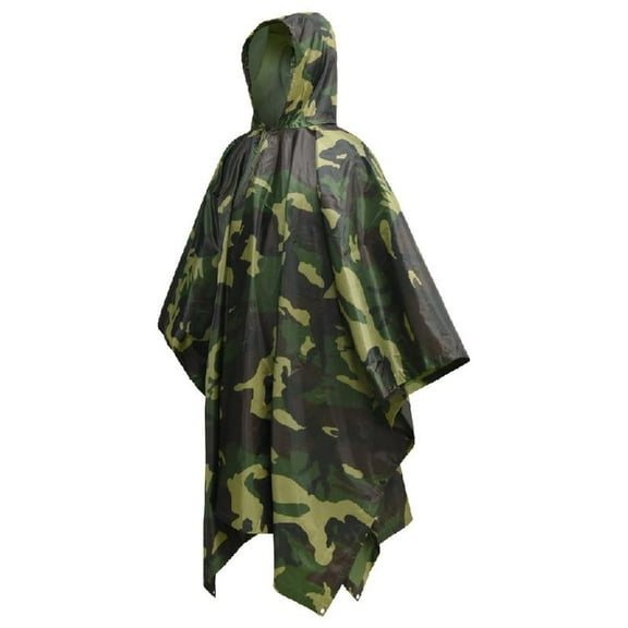 JZROCKER Folding Raincoats with Hooded Camping Hunting Clothes Shelter Tent Rain Gear