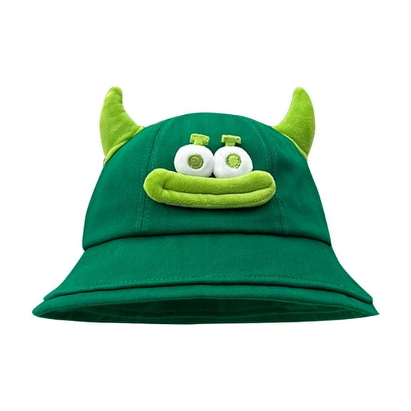 JZROCKER Funny Antennas Fisherman Hat for Female Outdoor Spring Sun Hat Cartoon Bucket Hat Party Headwear Breathable Camping Hat