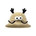 thumbnail image 1 of JZROCKER Funny Antennas Fisherman Hat for Female Outdoor Spring Sun Hat Cartoon Bucket Hat Party Headwear Breathable Camping Hat, 1 of 21