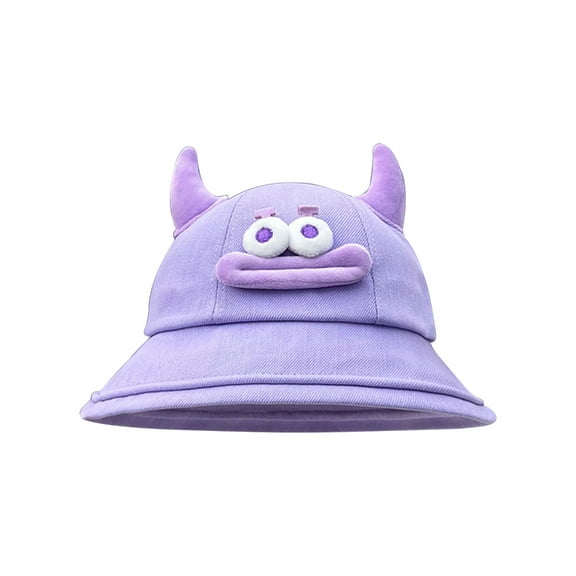 JZROCKER Funny Antennas Fisherman Hat for Female Outdoor Spring Sun Hat Cartoon Bucket Hat Party Headwear Breathable Camping Hat