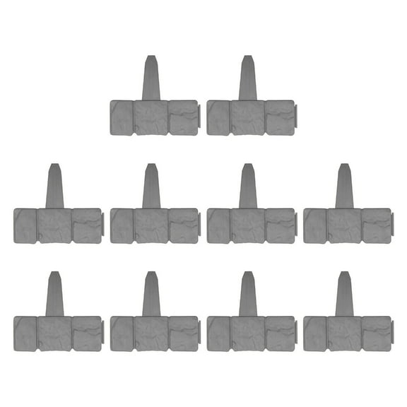 JZROCKER Garden Edging Border Landscape Edging Imitation Stone Effect Fence Flower Bed Edging Decorative Fence