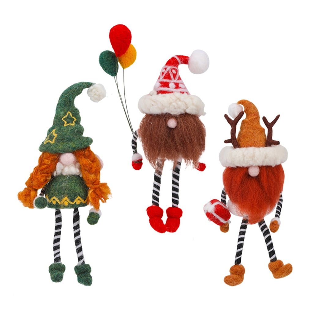 JZROCKER Gnomes Needle Felting Starter Kits Handmade Needle Felting Kits Wool Needle Felting Tool Kits with Felt Tool