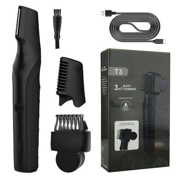 JZROCKER Groin & Body Hair Trimmer for Men Pubic Hair Trimmer Man Electric Cordless Rechargeable Shaver Body Groomer